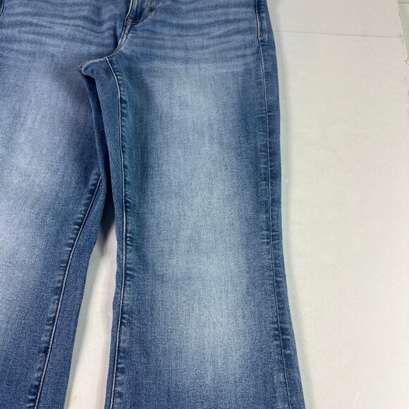 American Eagle Jeans Womens 30x29 Low Rise Kick Boot Cut Blue Faded Denim Tag 8S - Picture 3 of 16